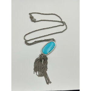 Kendra Scott Rayne Necklace Turquoise & Silver 2040